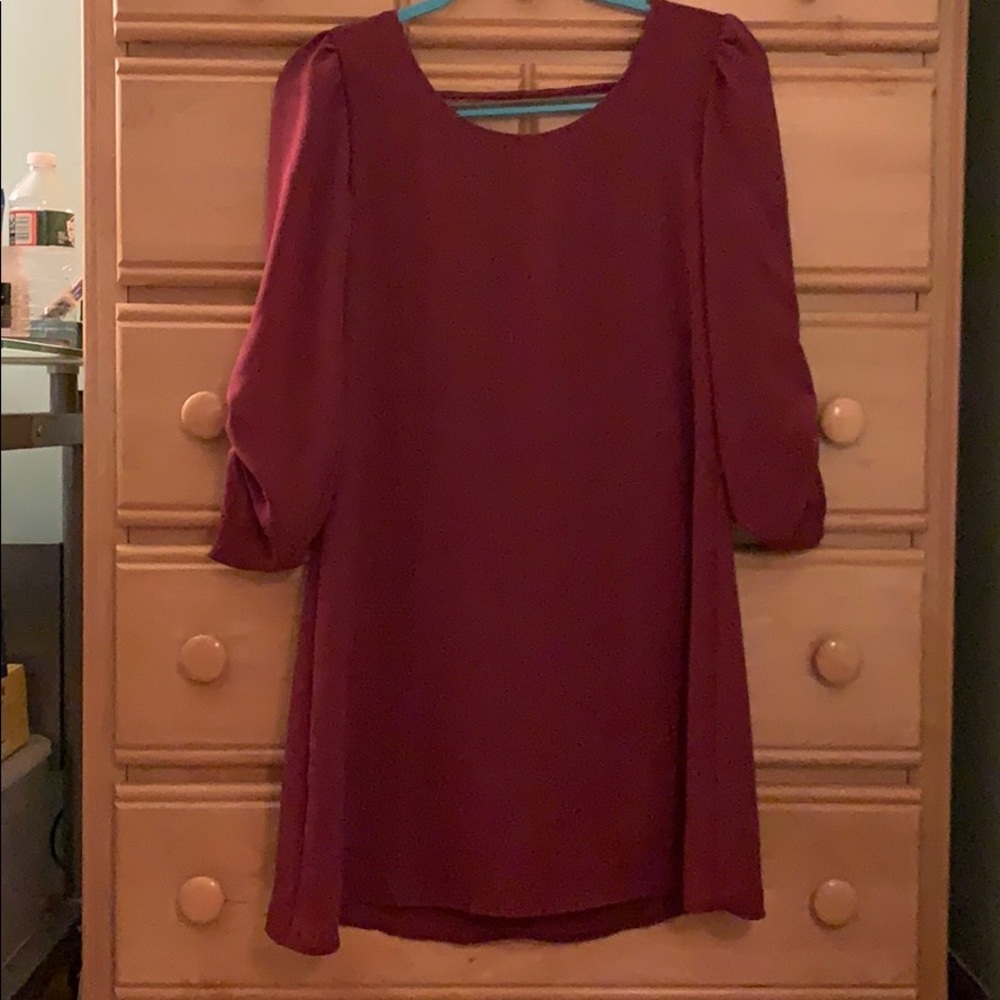 Burgundy Dress